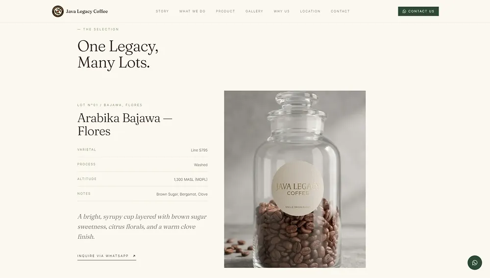 Java Legacy Coffee